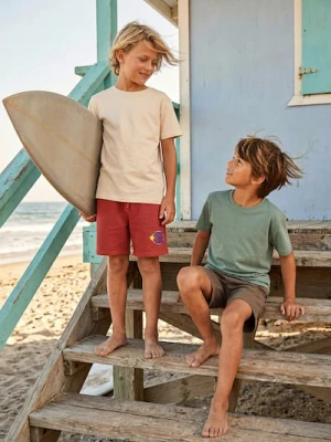 Sinsay - Szorty z dzianiny terry 2 pack - bordowy