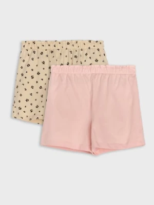 Sinsay - Szorty z elastyczną gumą w talii 2 pack - wielobarwny