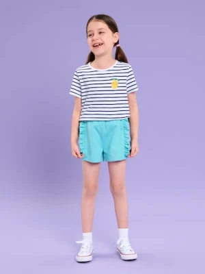 Sinsay - Szorty z falbankami - zielony