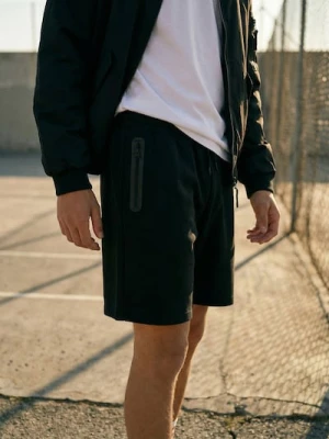 Sinsay - Szorty z kieszeniami na zamek - czarny