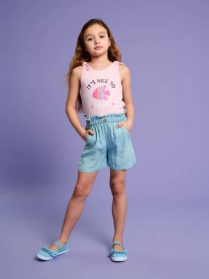 Sinsay - Szorty z lekkiego jeansu - niebieski