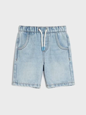 Sinsay - Szorty z lekkiego jeansu - niebieski