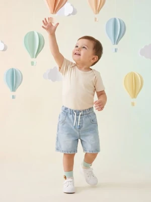 Sinsay - Szorty z lekkiego jeansu - niebieski