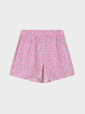 Sinsay - Szorty z lekkiej tkaniny w kwiatowy wzór - wielobarwny