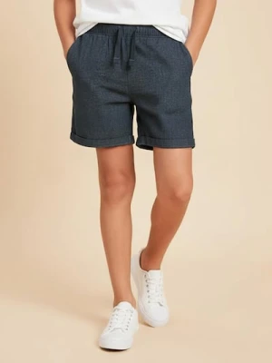 Sinsay - Szorty z lnem - mid blue