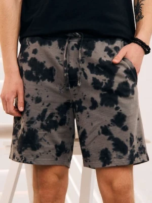 Sinsay - Szorty z motywem tie-dye - szary