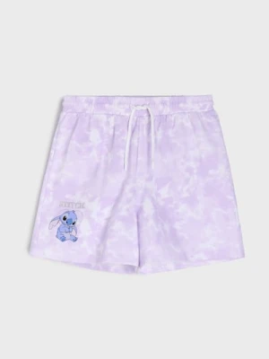 Sinsay - Szorty z nadrukiem Stitch - wielobarwny