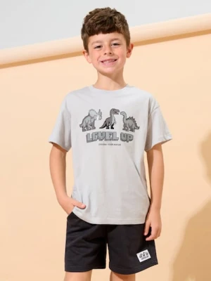 Sinsay - Szorty z naszywką - szary