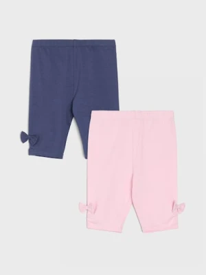 Sinsay - Szorty z ozdobnymi kokardami 2 pack - wielobarwny