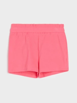 Sinsay - Szorty z prążkowanej dzianiny - różowy