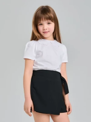 Sinsay - Szorty z wiązaną zakładką - czarny