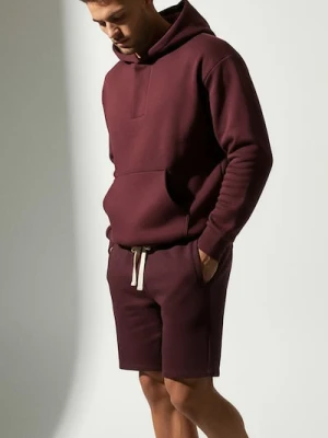 Sinsay - Szorty z wiązaniem - bordowy