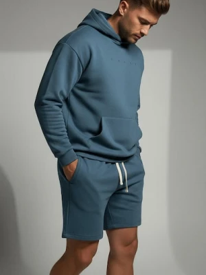 Sinsay - Szorty z wiązaniem - niebieski