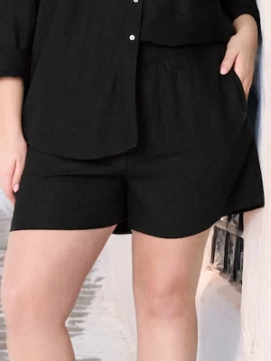 Zdjęcie produktu Sinsay - Szorty z wiskozą Plus Size - czarny