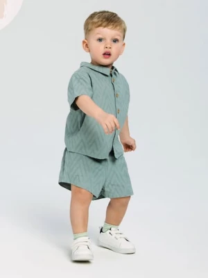 Sinsay - Szorty z żakardowej tkaniny - zielony