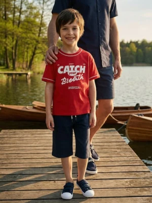 Sinsay - Szorty za kolano z materiału French Terry - granatowy