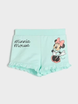 Sinsay - Szorty zakończone falbaną Myszka Minnie - niebieski