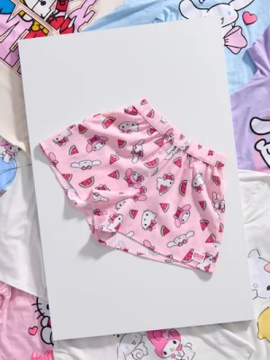 Sinsay - Szorty ze wzorem Hello Kitty - różowy