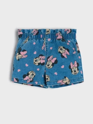 Sinsay - Szorty ze wzorkiem Minnie Mouse - niebieski