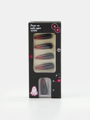 Sinsay - Sztuczne paznokcie z nakrapianym wzorem - wielobarwny