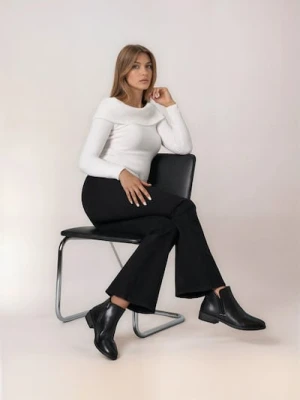 Sinsay - Sztyblety z imitacji skóry - czarny