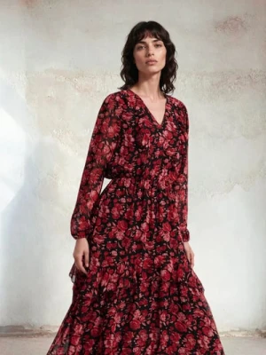 Sinsay - Szyfnowa sukienka maxi - wielobarwny