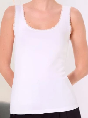 Sinsay - Tank top - biały