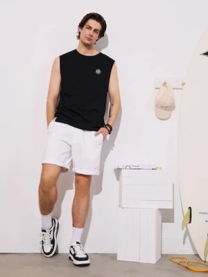 Sinsay - Tank top na nadrukiem na plecach - czarny