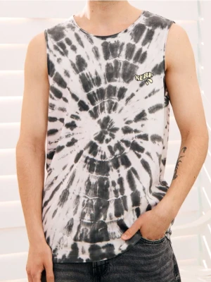 Sinsay - Tank top tie-dye w stylu spirali - wielobarwny