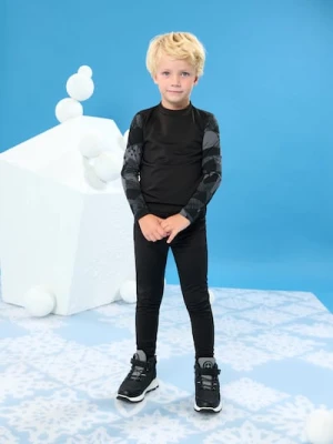 Sinsay - Termiczna koszulka z długim rękawem Active - czarny