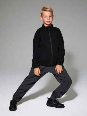 Sinsay - Termiczne spodnie parachute z polarem wewnątrz Active - szary