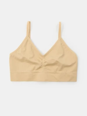 Sinsay - Top biustonoszowy - kremowy