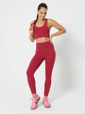 Sinsay - Top sportowy - bordowy