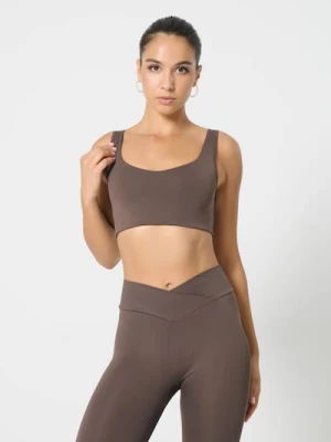 Sinsay - Top sportowy - brązowy