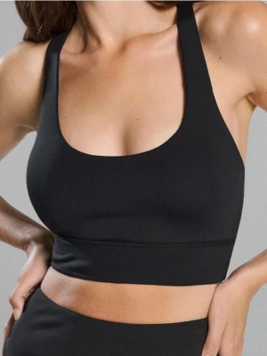 Sinsay - Top sportowy na ramiączkach - czarny