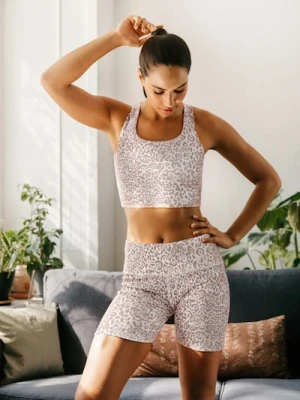 Sinsay - Top sportowy ze wzorem zwierzęcym - wielobarwny