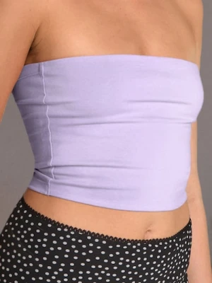 Zdjęcie produktu Sinsay - Top typu bandeau w stylu basic - fioletowy