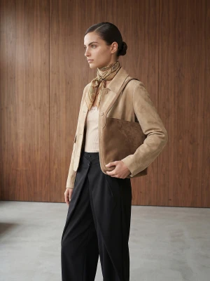 Sinsay - Torba hobo z imitacji zamszu - żółty