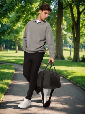 Sinsay - Torba na ramię podróżna - zielony