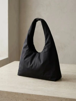 Sinsay - Torba na ramię typu hobo - czarny