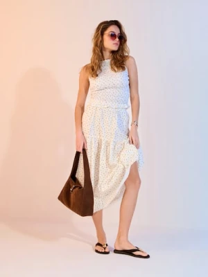 Sinsay - Torba na ramię z imitacji zamszu - brązowy