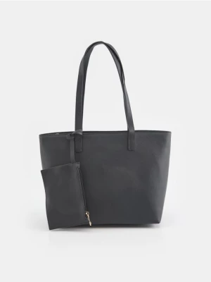 Sinsay - Torba shopper - czarny