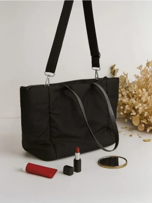 Sinsay - Torba shopper - czarny