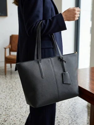 Sinsay - Torba shopper - czarny