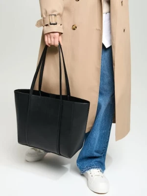 Sinsay - Torba shopper - czarny