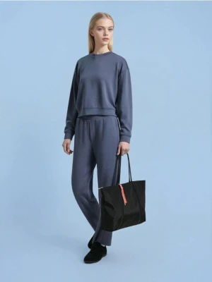 Sinsay - Torba shopper z ozdobnym frędzlem - czarny