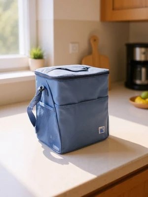 Sinsay - Torba termiczna z kieszonkami po bokach - granatowy