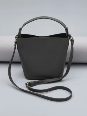 Sinsay - Torebka bucket bag - szary