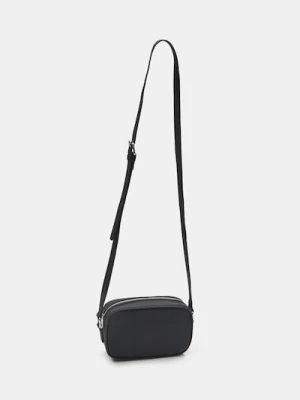 Sinsay - Torebka crossbody z imitacji skóry - czarny
