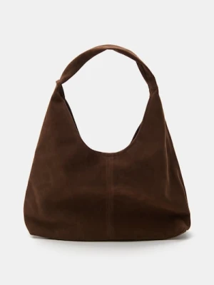 Sinsay - Torebka hobo na ramię - brązowy